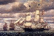 Fitz Hugh Lane Clipper Ship Southern Cross Leaving Boston Harbor USA oil painting artist